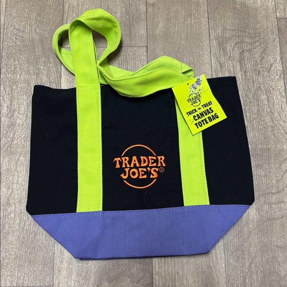 Trader Joe's Trick or Treat Canvas Tote Bag